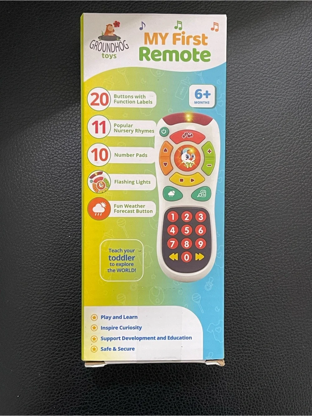 My First Remote - White and Red Interactive Toddler Toy